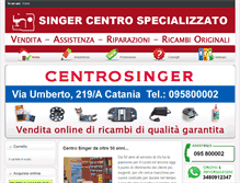 Tablet Screenshot of centrosingercatania.it